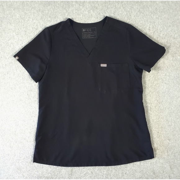 Figs Other - Figs Catarina Technical Collection V-Neck Scrub Top Black Women's Medium